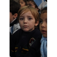 Festejos por el Día de la Bandera con los niños de Jardín
